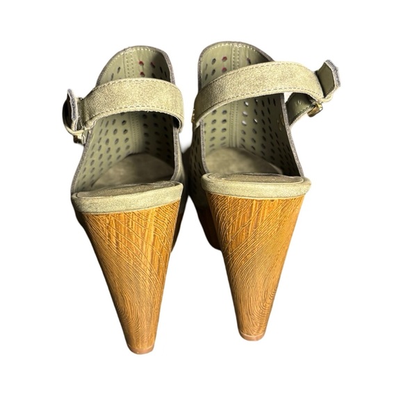 G by Guess Olive green platform heel - Picture 4 of 7